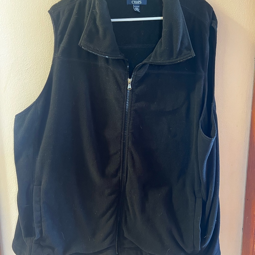 Chaps 3x Black Fleece vest